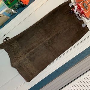 Women’s Brown Leather Skirt Brandon Thomas
